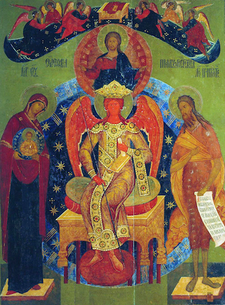 Ikone der Hlg. Sophia 16. Jhd., Sophia-Kathedral, Novgorod, Russland