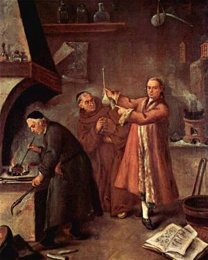 Der Alchemist, Gemälde: Pietro Longhi - ewigeweisheit.de