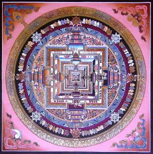 Kalachakra thangka painted in Sera Monastery, Tibet - ewigeweisheit.de
