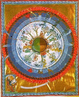 Mittelalterliche Vorstellung einer runden Erde, Hildegard von Bingen