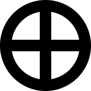 Kreuz im Kreis, Symbol der Erde - ewigeweisheit.de