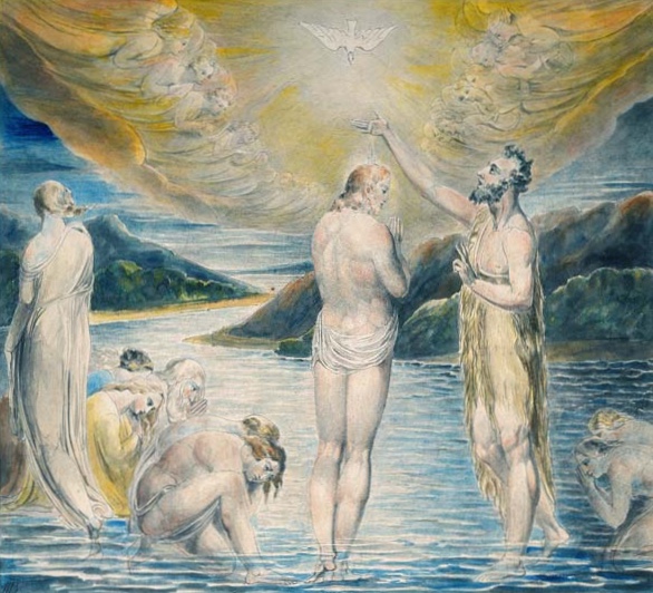 The Baptism of Christ, 1803 - William Blake - ewigeweisheit.de