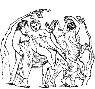 Der junge Dionysos bei den Nymphen - ewigeweisheit.de