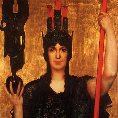 Franz Stuck (1863–1928): Pallas Athena, 1898. Quelle: Wikipedia - ewigeweisheit.de