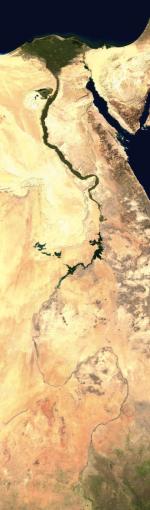 Der Nil (NASA Bild aus dem Weltall) - ewigeweisheit.de