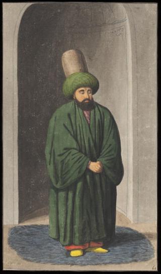 Sheikh der Rifāʿī-Derwische, unbekannter griechischer Maler, 1809 - ewigeweisheit.de