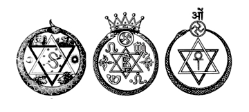 Sich ähnelnde Embleme: Burderschaft von Luxor, Helena P. Blavatsky, Theosophische Gesellschaft – ewigeweisheit.de