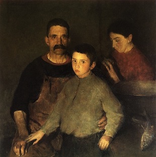 Die Familie, Gemälde von Charles W. Hawthorne - ewigeweisheit.de