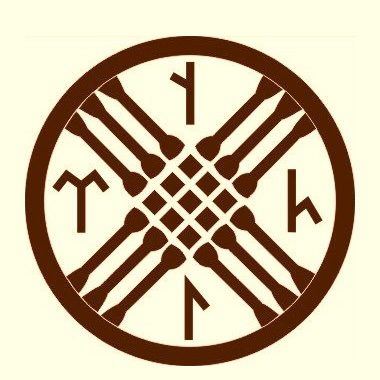 Symbol für das Tengristische Sonnenkreuz im Zeltdach einer Jurte - ewigeweisheit.de