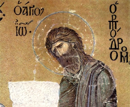 Wand-Ikone von Johannes dem Täufers in der Hagia-Sophia in Istanbul - ewigeweisheit.de